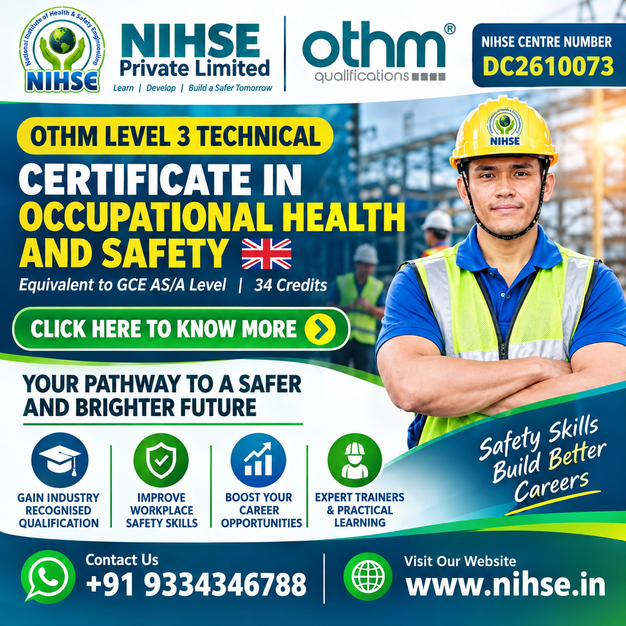 OTHM Level 3 Technical Certificate in Occupational Health and Safety offer